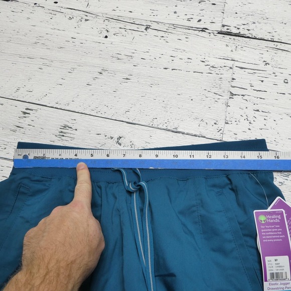 Healing‎ Hands Pants Womens Medium Petite Caribbean Purple Toby Jogger Scrub - Picture 8 of 14